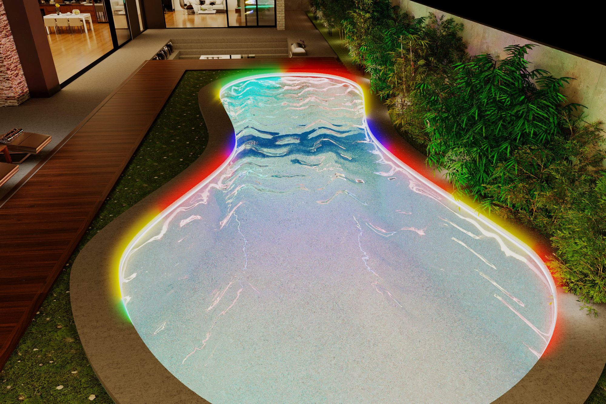 Rainbow pool